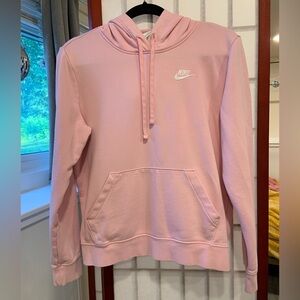 NIKE | Pink Hooded Sweatshirt, Size Small